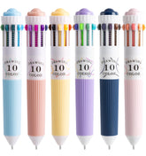 Joyask 6-park multicolor pens collection showcases vibrant colors for notes and drawings.