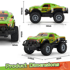 JOYBLI remote control off-road truck rear view highlights rugged bumper for obstacle handling.
