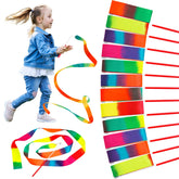 JoyCat dance ribbon multicolor 12-pack ready for vibrant dance routines.