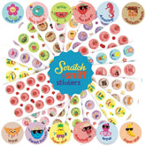 Joyful Artistry scratch-sniff stickers 24-sheet set for classroom rewards and crafts