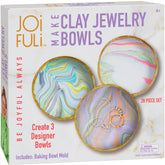 JOiFULi clay bowls kit opened with colorful pieces for creative play