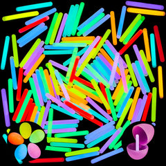 JOYIN 100 mini glow sticks pack for events with vivid colors and long-lasting glow