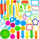 JOYIN 44-piece clay tools set front view for creative play and motor skill development.
