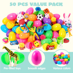JOYIN eggs with fun stickers to brighten gift baskets and party favors.
