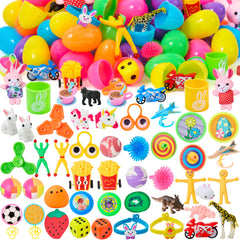 JOYIN prefilled Easter eggs with colorful shells for family Easter egg hunts.