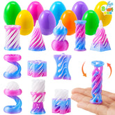 JOYIN prefixed Easter eggs with eight designs, ideal for Easter egg hunts.
