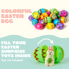 JOYIN reusable plastic eggs made with non-toxic materials for safe play.