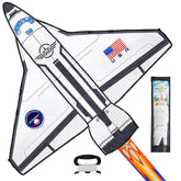 JOYIN Spaceship Kite with a fiery tail for vivid, easy-to-see flights.