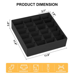 Joyoldelf drawer divider with foldable design for space optimization and quick setup