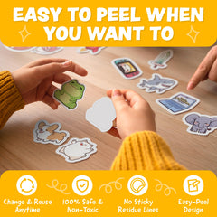 Joyousa non-toxic kid-safe stickers; ideal for crafts and classroom rewards.