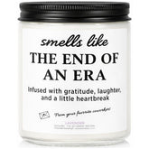 Joyqua retirement lavender candle front view showcases elegant packaging for coworker gifts.