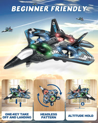 JoyRapt Drones LED night flight lights enhance visibility for evening play.