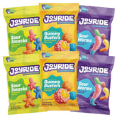 Joyride Gummy Busters Pink Lemonade Crunch shows crisp texture and tangy bite.
