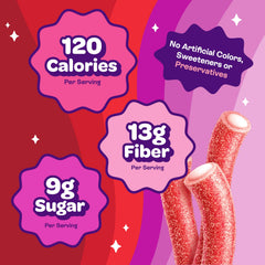 Cross-section showing chewy cherry center for a satisfying texture