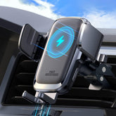 JOYROOM wireless car charger front view showing 15W fast charging.
