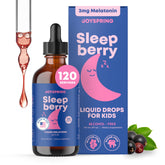 JoySpring SleepBerry bottle pour for a calming bedtime routine.