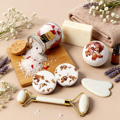 Joyvella eucalyptus shower steamer tablets for spa-like showers.