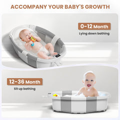 JoyYum bath cushion with side buckles improves stability during bath