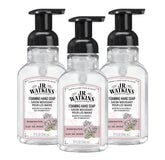 J.R. Watkins foaming hand soap with pump dispenser for quick, gentle cleansing.