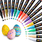 JR.WHITE extra fine tip paint pen for Easter eggs with vibrant color.