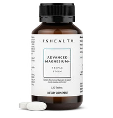 JSHealth Magnesium Sleep tablets in bottle promote relaxed nights.
