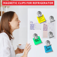 JTIEO strong magnet clip on fridge demonstrates reliable grip