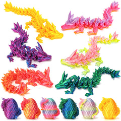 JTILEZU dragon egg rotates to reveal a lifelike dragon inside.