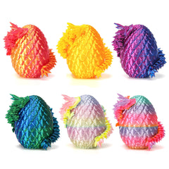 JTILEZU dragon egg set in six colors for imaginative play and display.