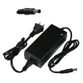 Jucuwe 42V 2A adapter front view, durable ABS housing for reliable charging.