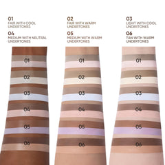 Judydoll brightening shade color-correction swatch neutralizing dullness.