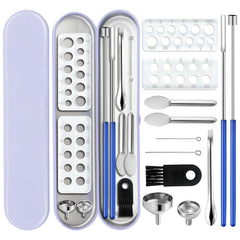 Jueion capsules filling kit front view showing precise setup for easy capsule making