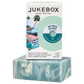 JUKEBOX Sky Blue Malibu soap bar front view for a refreshing cleanse.