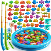 JUKUDAHU magnet fishing toy pole-rod boosts hand-eye coordination during active play.