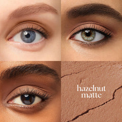 Julep Eyeshadow 101 cream-to-powder texture on skin provides crease-proof wear.