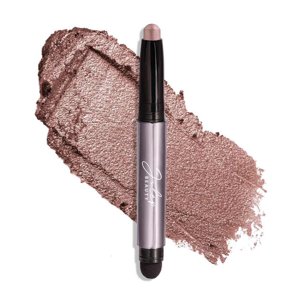 Julep Eyeshadow 101 Mink Mauve Shimmer stick swatch shows creamy color with easy blend