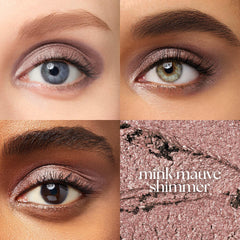 Julep Eyeshadow 101 Mink Mauve Shimmer swatch highlights pigment and shimmer