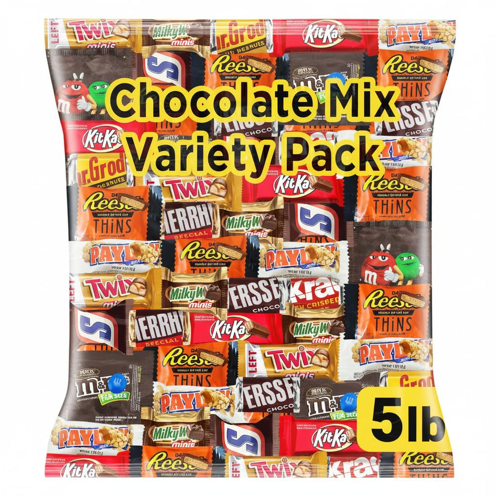 Jumblet Easter chocolate assortment 5lb pack with milk and dark bars for festive favors.