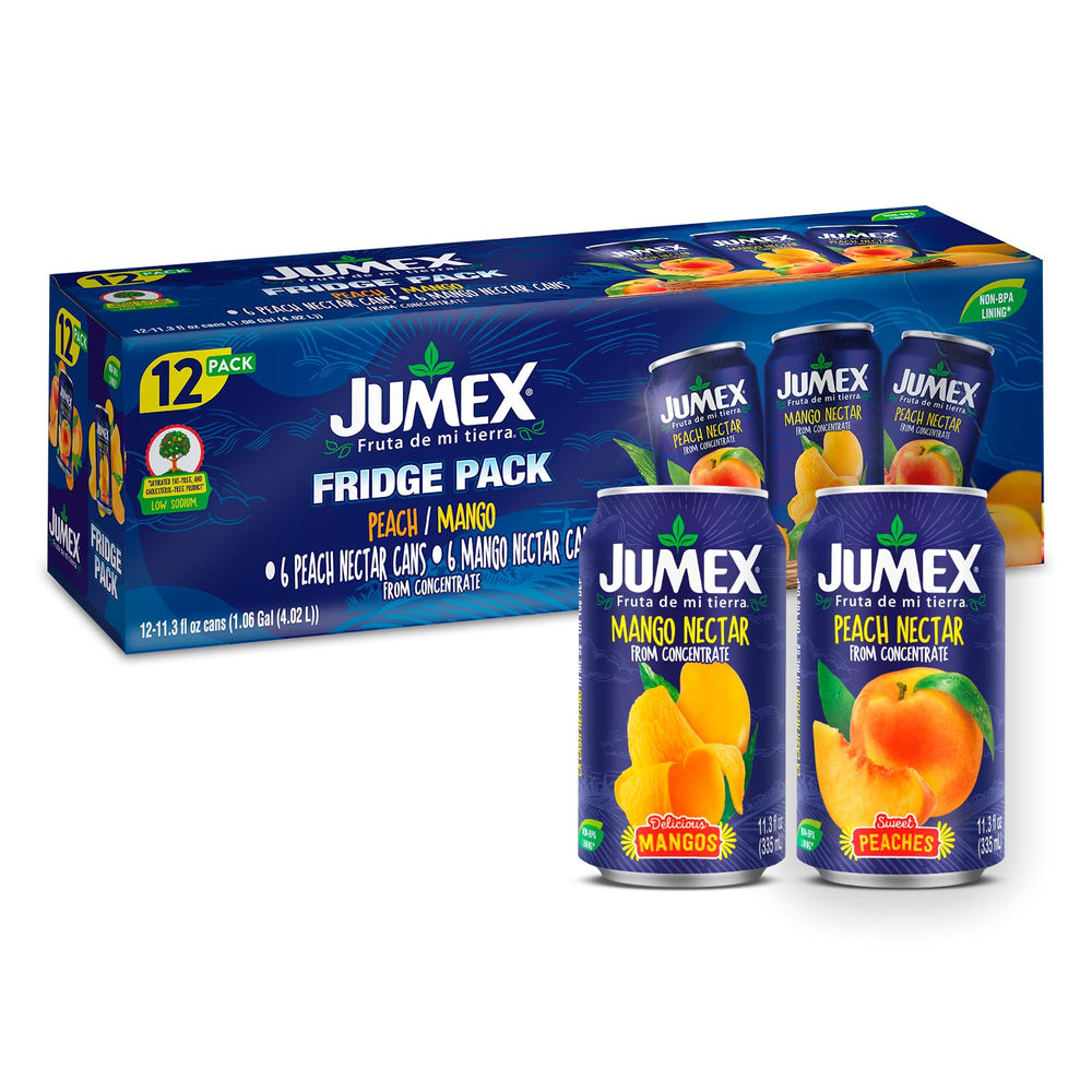 Jumex Mango Nectar bottle pour showing tropical flavor ideal for smoothies