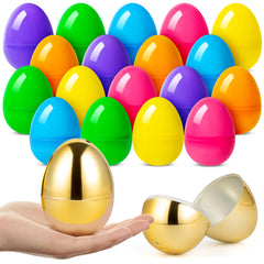 Jumlys 36-count Easter eggs, 3.15-inch size, bold colors ideal for hunts