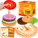 Jumlys Montessori burger base for stacking play and learning.
