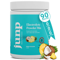 JUNP electrolytes pina colada tub highlights tropical hydration support