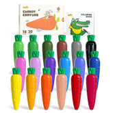 JUPITEARTH carrot crayons packaging showing gift-ready set for kids