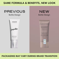 Jupiter Restoring Scalp Serum label close-up highlights zinc-based anti-dandruff components.