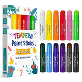 Jupiterarth paint sticks 12 colors offer vivid pigment for kid-friendly art.