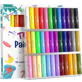 JUPITEARTH Paint Sticks packaging reveals 36 colors for a vibrant, kid-friendly set