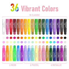 JUPITEARTH Paint Sticks close-up shows color swirls ideal for smooth blending