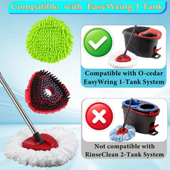 Juplentek four-section mop handle with durable grip