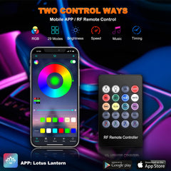 Jushope device showing 16 million colors and 29 dynamic modes for mood matching