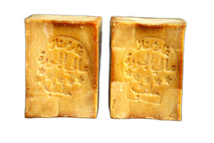 JUSIZA Aleppo Soap bars with olive oil for gentle hydration.