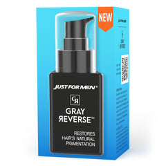 Just for Men Gray Reverse daily serum bottle for easy at-home color revival